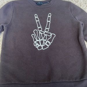 Peace sign sweatshirt